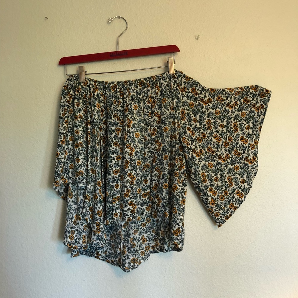 Off the shoulder floral top